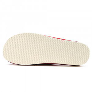 Papuci de Casa Universali din Postav Model 'Heritage Petals' Red Bosaco®