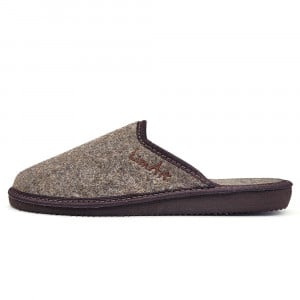 Papuci de Casa Universali din Postav Lim Art Model 'Basic' Dark Brown 