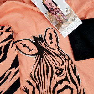 Pijamale Dama Vienetta Dream Model 'Beauty Zebra' Pink