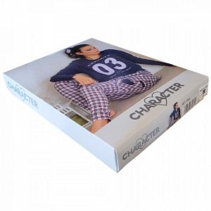 Pijamale Dama Bumbac 100%, Charachter, 'Private And Secret' Gray