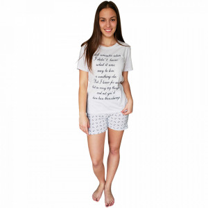 Pijamale Dama Bumbac 100%, Brand Charachter, 'Still Remember' Ghiaccio