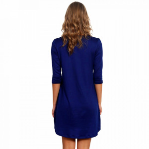 Camasa de Noapte Extrem de Comoda Vienetta, Model 'Relax in Blue'