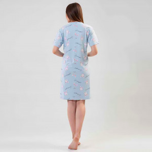 Camasa Gravide si Alaptat cu Fermoar Vienetta Model 'Goodnight Bunny'
