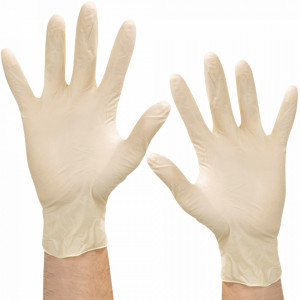 Manusi Examinare Latex Nepudrate Natural Alb MediBase® 100 Buc
