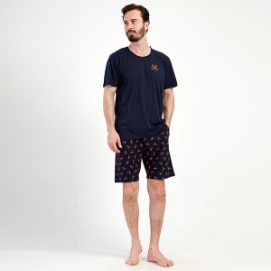 Men's Pajamas with Shorts Vienetta|MAN 'Daily Fresh' - Natural Comfort and Relaxed Style