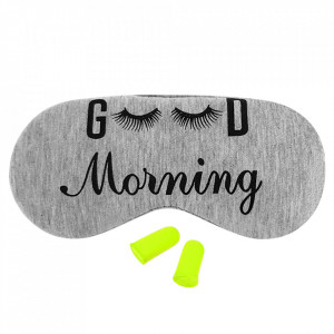 Occhiali da notte "Buongiorno" + tappi per le orecchie