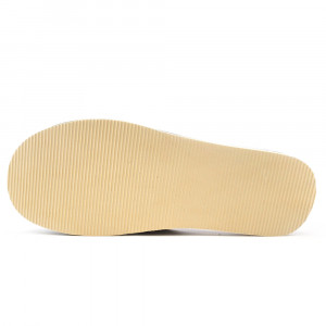 Papuci de Casa Dama Material Piele Culoare Crem, Model 'Select' Creamy