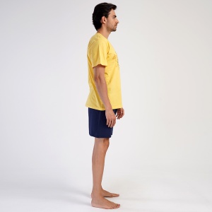 Pijama Barbati Vienetta | MAN Model 'Enjoy Summer' | Bucuria Verii. Prezentare din lateral.