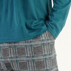Pijamale Barbati din Bumbac Vienetta|MAN, Model 'Stay Cool - Young & Free'