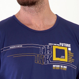 Pijamale Barbati Marimi Mari Vienetta|MAN, Model 'Think Outside the Box' Blue