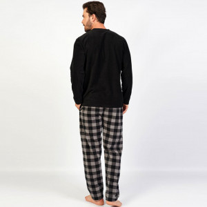 Pijamale Calduroase Barbati din Polar Flece Gazzaz by Vienetta Model '#Weekend'