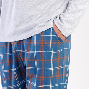 Pijamale Confortabile Barbati Vienetta|MAN, Model 'Creative WorldWide' Gray