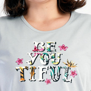 Pijamale Dama Marimi Mari Vienetta Model 'BeYouTiful' Gray