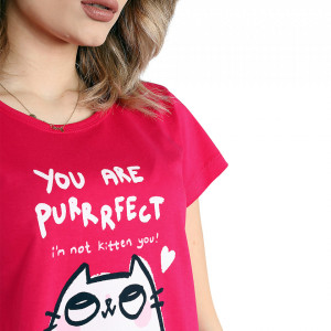 Pijamale Dama Muzzy Bumbac 100% 'You Are Perfect'