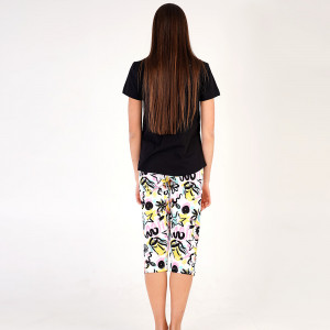 Pijamale Dama Vienetta din Bumbac 100%, Model 'For You' Black