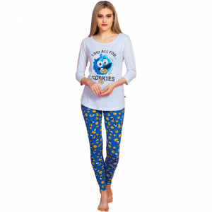 Pijamale Dama Vienetta Dream Model 'I did all four Cookies'