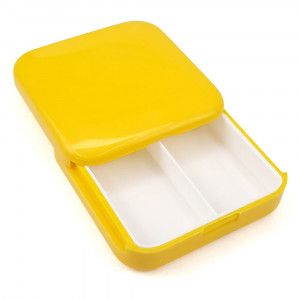 Sliding Medicine Organizer with 2 Compartments Galen Color