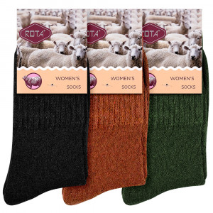 Șosete Călduroase din Lână Set 3 Perechi Model 'Comfort Chic'