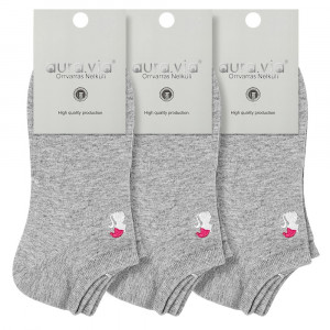 Sosete Glezna Set 3 Perechi Model 'Playful Kitty' Gray