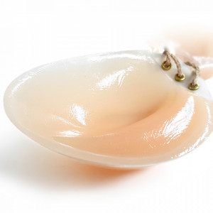 Transparent Silicone Bra with String and PUSH-UP, Round Shape - Img 4