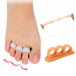 Unisex 3 Toe Separator and Correction Device Set of 2 Pieces
