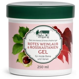 Gel cu Frunze de Viță de Vie Roșie și Castan Sălbatic Vom Pullach Hof 250 ml - Revigorare pentru Picioare