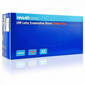 Manusi Examinare Latex Nepudrate Natural Alb MediBase® 100 Buc