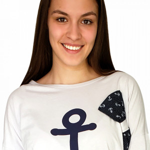 Pijamale Dama Bumbac 100%, Brand Charachter, 'Sailing Love'