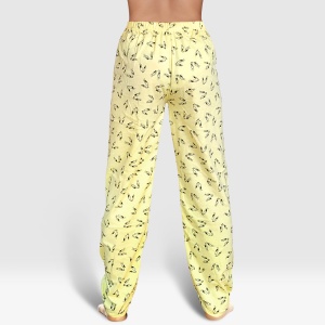 Pantaloni Damă Pijama Serena Model 'Hey Tweety' | Lejeritate si Buna Dispoziție. Prezentare din spate.