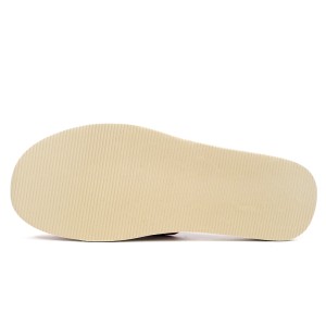 Papuci de Casa Dama Material Piele Model 'Mesopotamia' Red/White