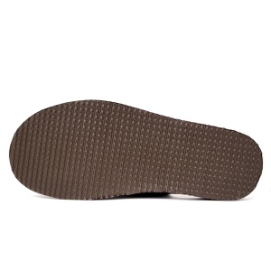 Papuci de Casă din Postav Model Summer Vogue Brown. Prezentare talpă papuci de casă .