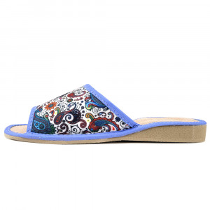 Papuci de Casa Vara Multicolori Model 'Midnapore Rainbow' Blue