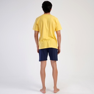 Pijama Barbati Vienetta | MAN Model 'Enjoy Summer' | Bucuria Verii. Prezentare din spate.