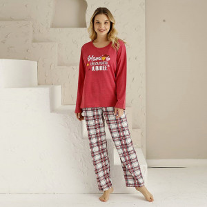 Pijama Dama Confortabila Brand Serena Model 'Mama, Creata Pentru Iubiree'