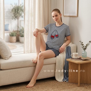 Bucură-te de dimineți de vară relaxante și seri confortabile cu pijamaua din bumbac natural de pe Lady-Line.ro.