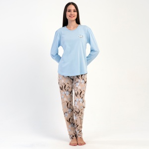 Pijama Damă din Bumbac 100% Vienetta, Model 'Cute' | Confort și Rafinament