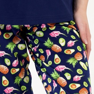 Pijama Dama Marimi Mari Vienetta Model 'Fresh Summer'. Prezentare pijama detaliu pantalon.