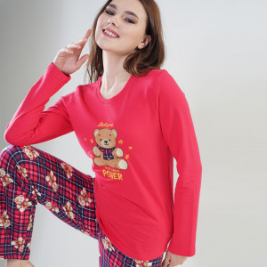 Pijama Vatuita la Interior din Bumbac, Brand Vienetta, Model 'Belive Your Inner Power'