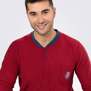 Pijamale Calduroase din Polar Flece Model 'Unwavering Burgundy' | Căldură și Confort Maxim