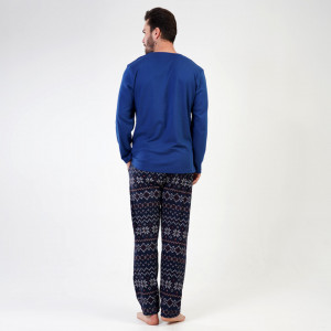 Pijamale din Bumbac Interlock Vienetta | MAN pentru Barbati Model 'Winter Ornaments'