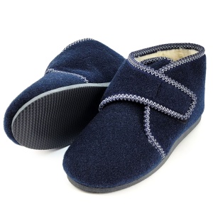 Sheepskin Boots | 'Bucovina Traditions' Dark Blue Model, Comfort and Natural Warmth