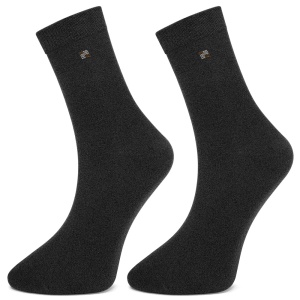 Sosete Clasice Fără Cusătură pentru Bărbați Set 2 Perechi | Handsome Dark Grey