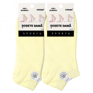 Sosete Glezna Set 2 Perechi Model 'Fit in Motion' Yellow Light
