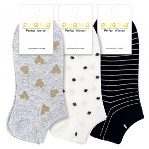 Sosete Glezna Set 3 Perechi Model 'Summer Trio Love'