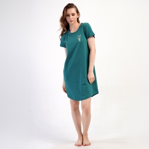 Vienetta 100% Cotton Nightgown 'Beauty' Model | Comfort and Natural Beauty
