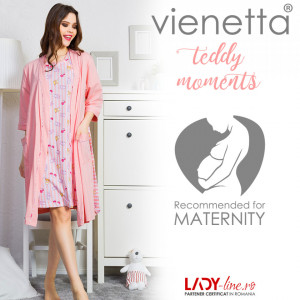 Compleu Mamici si Gravide Vienetta, 'Teddy Moments' Pink