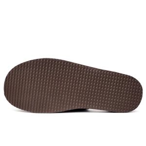 Papuci de Casă din Postav Model Vogue Brown . Prezentare talpă papuci.