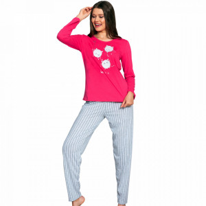 Women's Vienetta Cotton Pajamas - Model 'Amici di Pello'