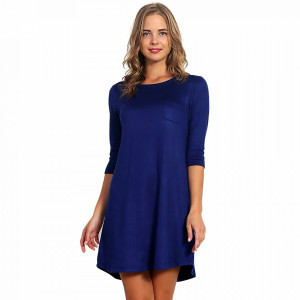 Camasa de Noapte Extrem de Comoda Vienetta, Model 'Relax in Blue'