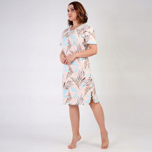 Camasa de Noapte Marimi Mari Bumbac 100% Vienetta, Model 'Perfect in Nature'